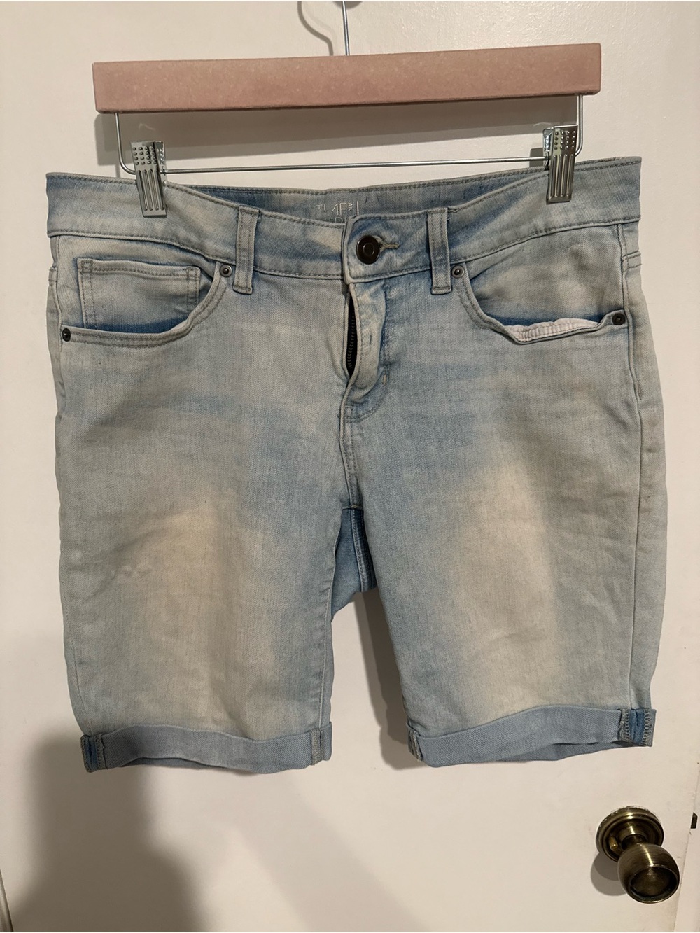 Light Blue Denim Jean Shorts